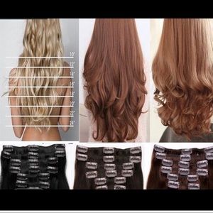 Clip-in hair extensions 💕